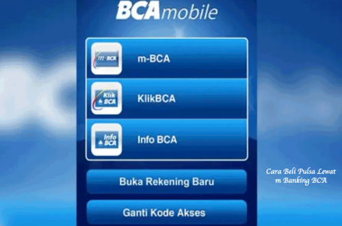 Cara Beli Pulsa Lewat m Banking BCA