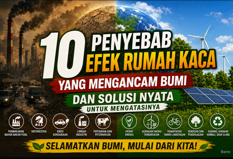 Penyebab Efek Rumah Kaca