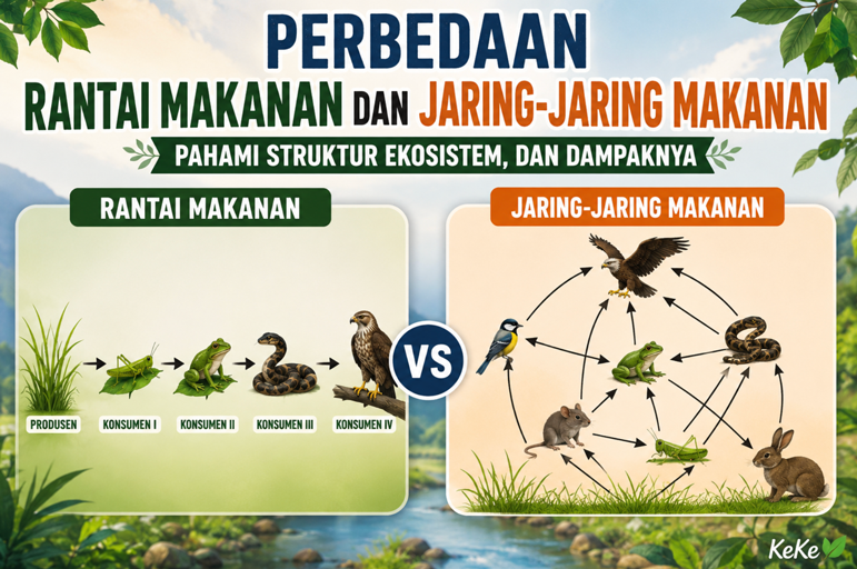 Perbedaan Rantai Makanan dan Jaring-Jaring Makanan