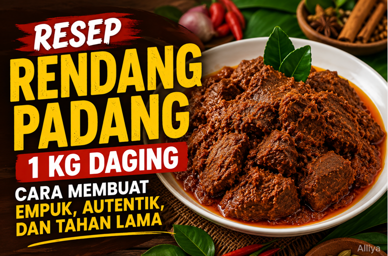 Resep Rendang Padang 1 Kg Daging